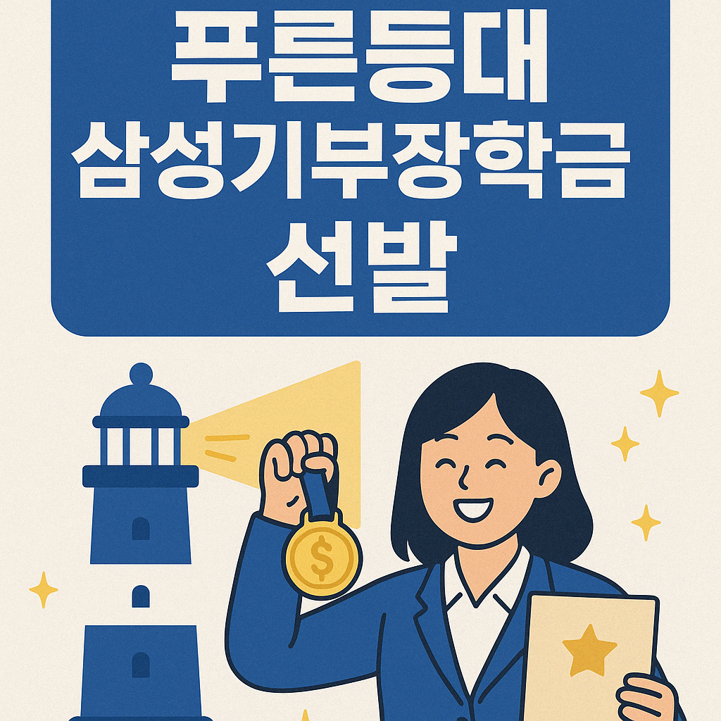 푸른등대 삼성기부장학금선발
