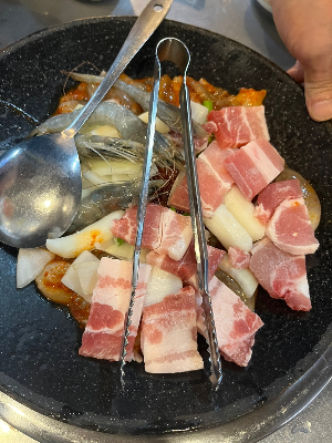 독도모듬쭈꾸미, 삼겹살,새우,쭈꾸미