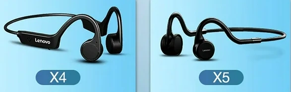 레노버 골전도 이어폰 X4 X5 비교