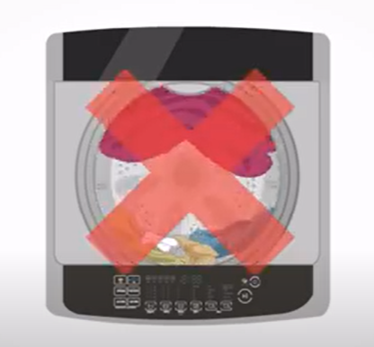 세탁물 혼합세탁에 의한 탈수 고장