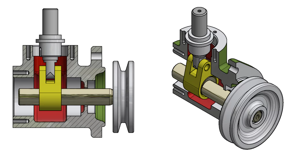 편심왕복장치-조립도