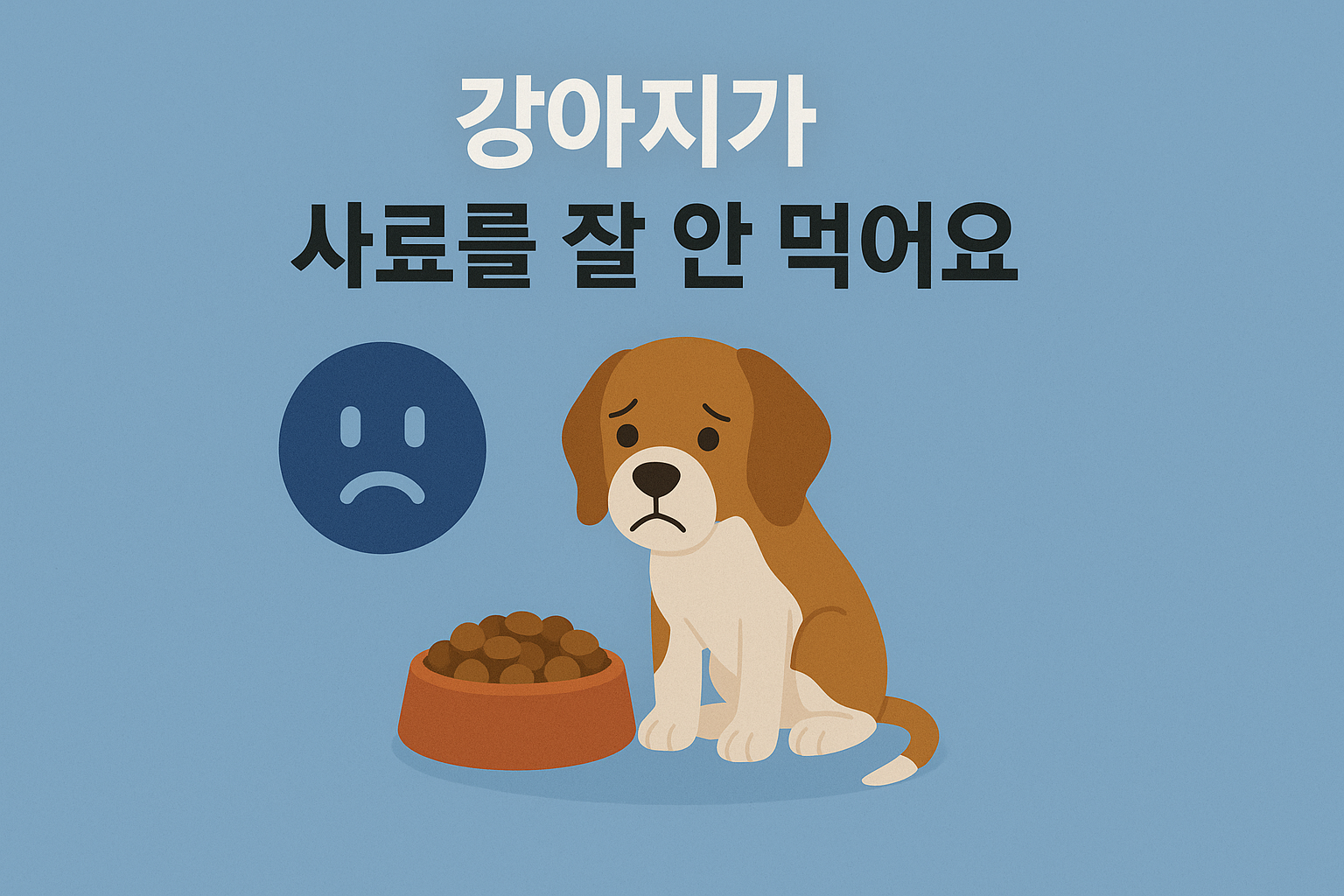 강아지가 사료를 안먹어요 이미지