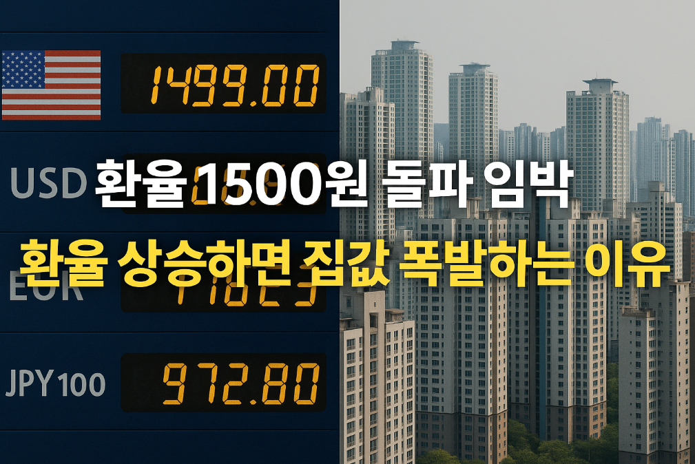 환율 1,500원 돌파 시 집값 폭등하는 숨겨진 이유