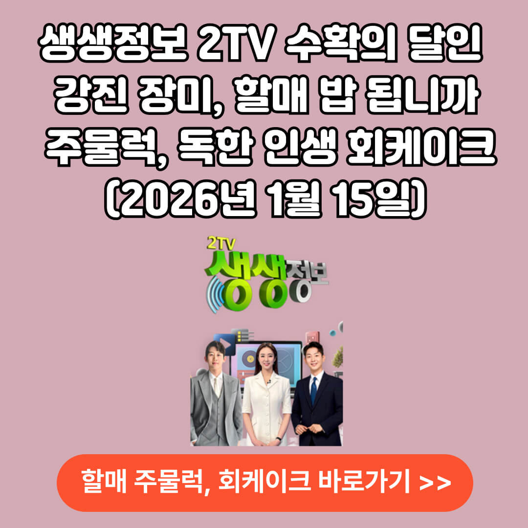 생생정보 2tv 독한 인생 회케이크 할매 주물럭 정보 바로가기