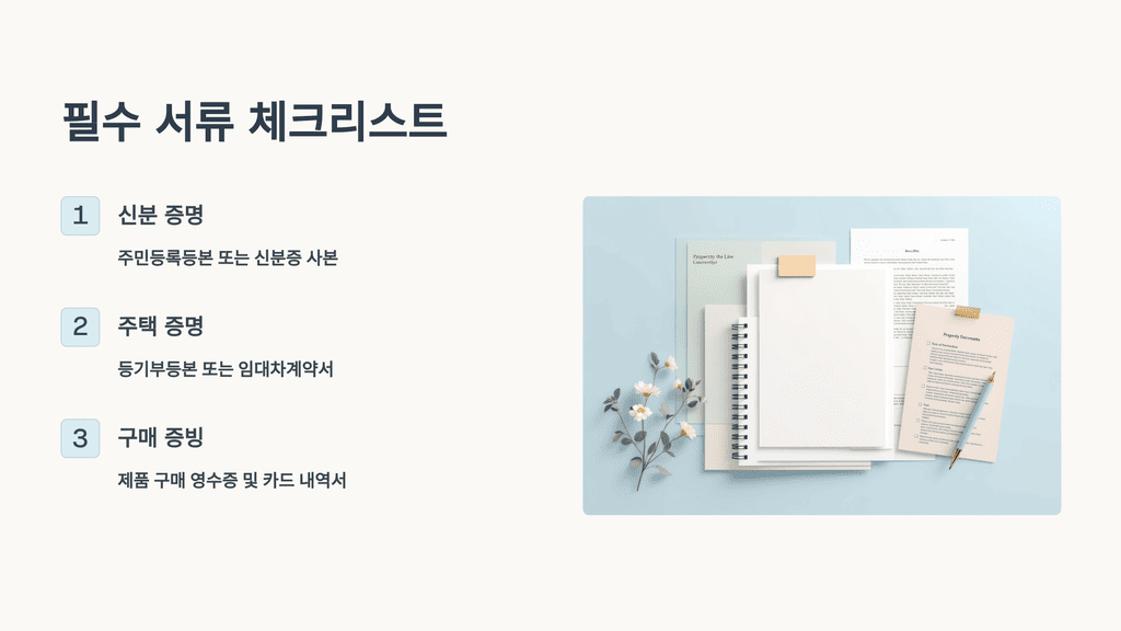 필수 서류 체크리스트