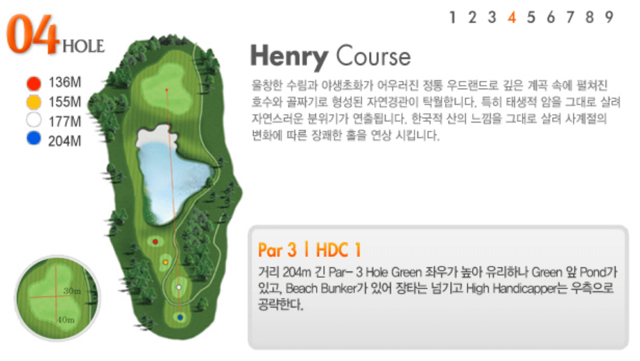 보라 컨트리클럽 헨리코스 공략도 04