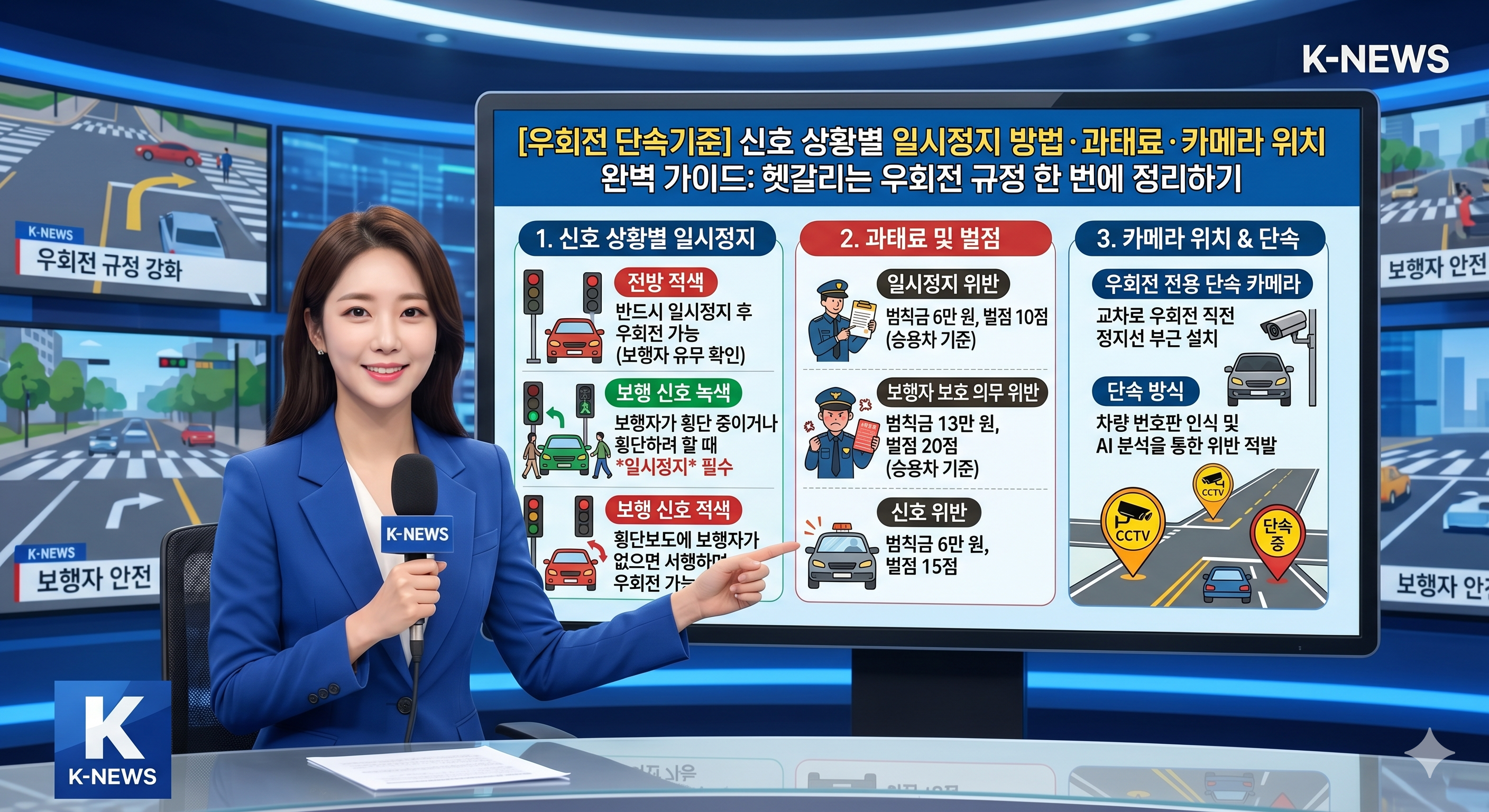 헷갈리는 우회전 규정 한 번에 정리하기