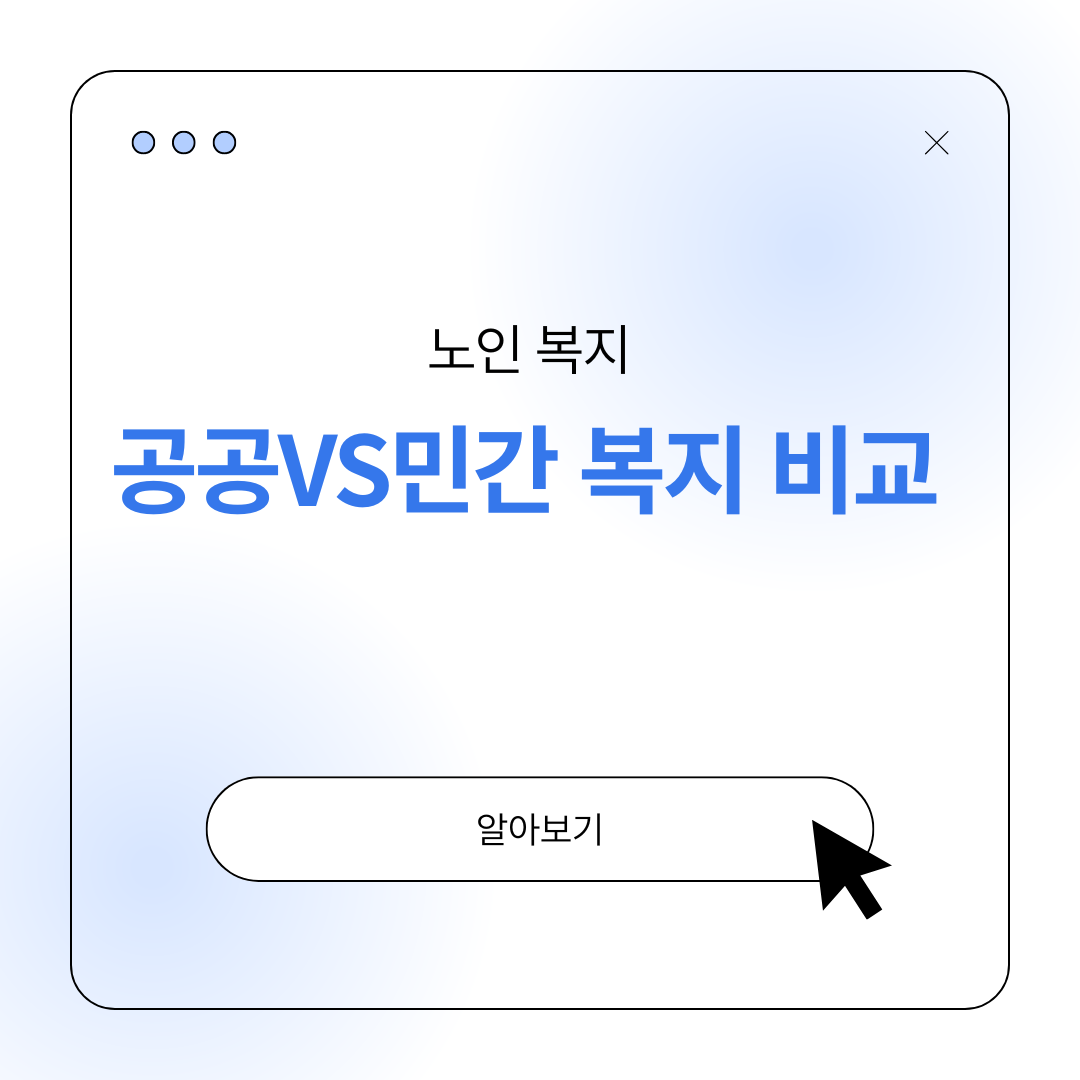 공공복지 민간복지 비교