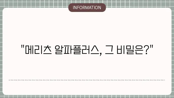 메리츠 무배당알파플러스 믏장보험 인기 이유 분석 🔍