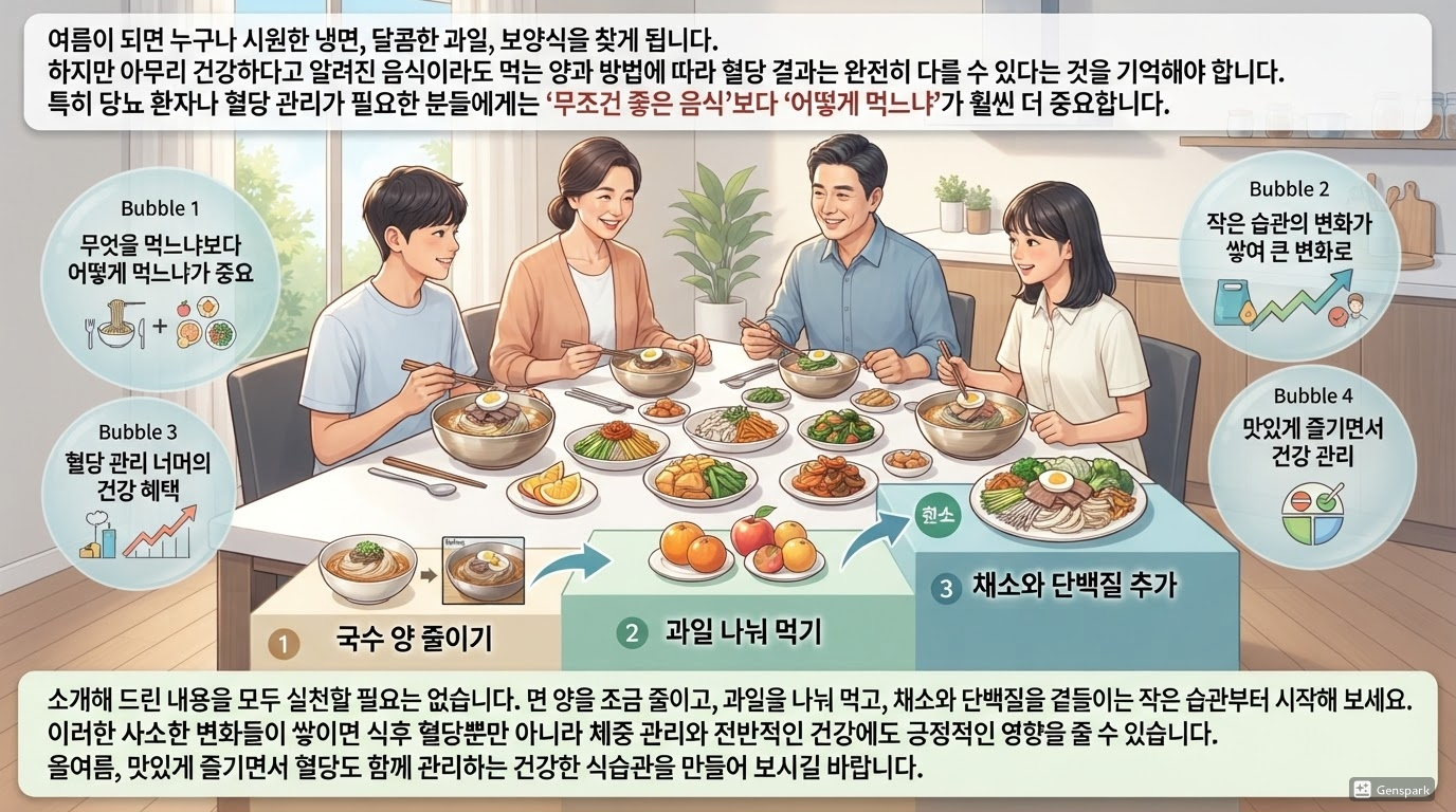 여름철 건강한 식습관 만들기