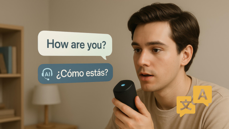 언어 장벽 없이 파파고를 활용하라는 메시지를 담은 마무리 안내 텍스트