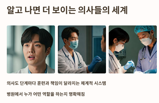 결론: 알고 나면 더 보이는 의사들의 세계