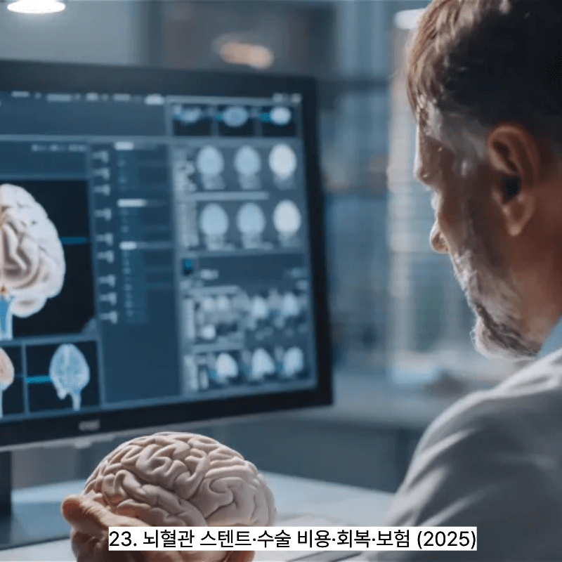 23. 뇌혈관 스텐트·수술 비용·회복·보험 (2025)