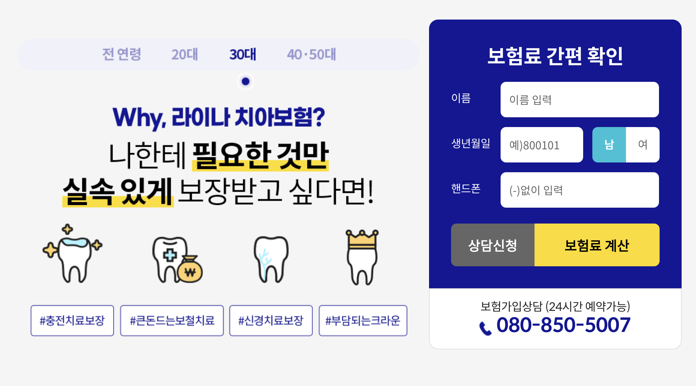 라이나 생명 치아보험