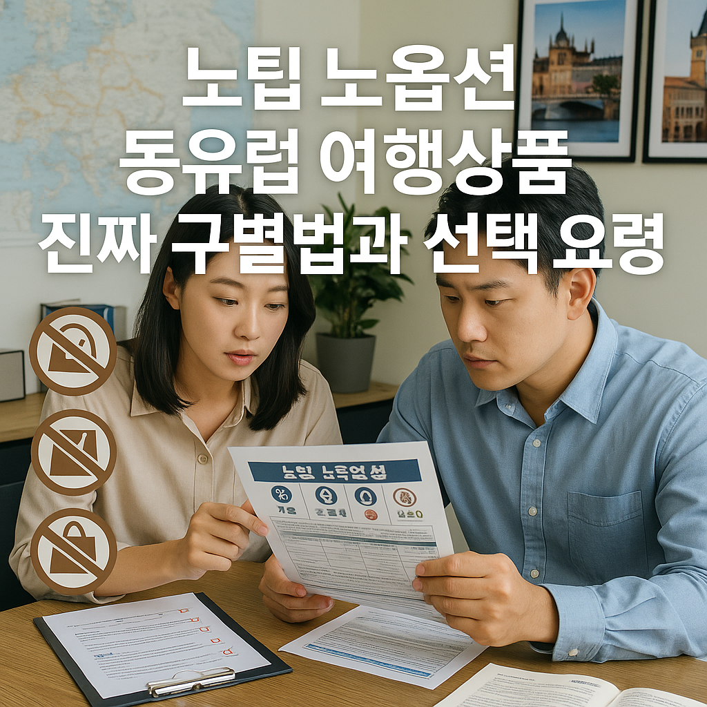 노팁 노옵션 동유럽 여행상품 진짜 구별법과 선택 요령