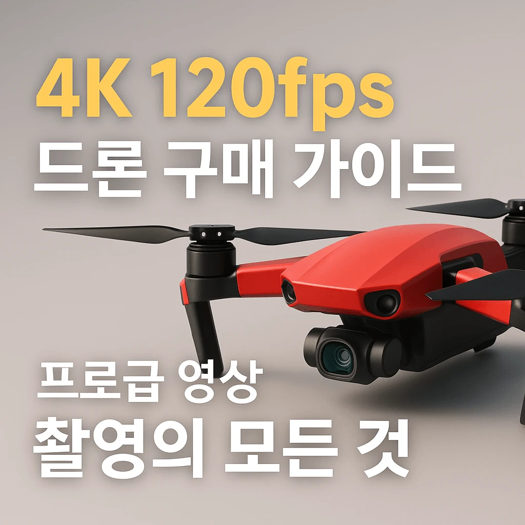 K 120fps 드론 구매 가이드 - 프로급 영상 촬영의 모든 것