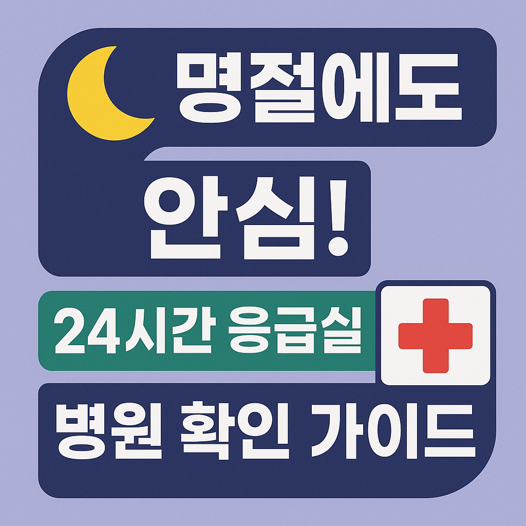 대구 24시간 응급실·진료 병원 확인 가이드