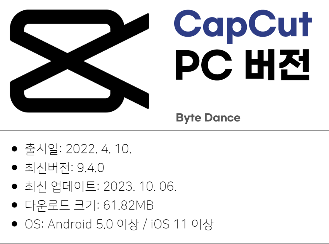 캡컷 PC 버전 다운로드 및 설치 방법 안내