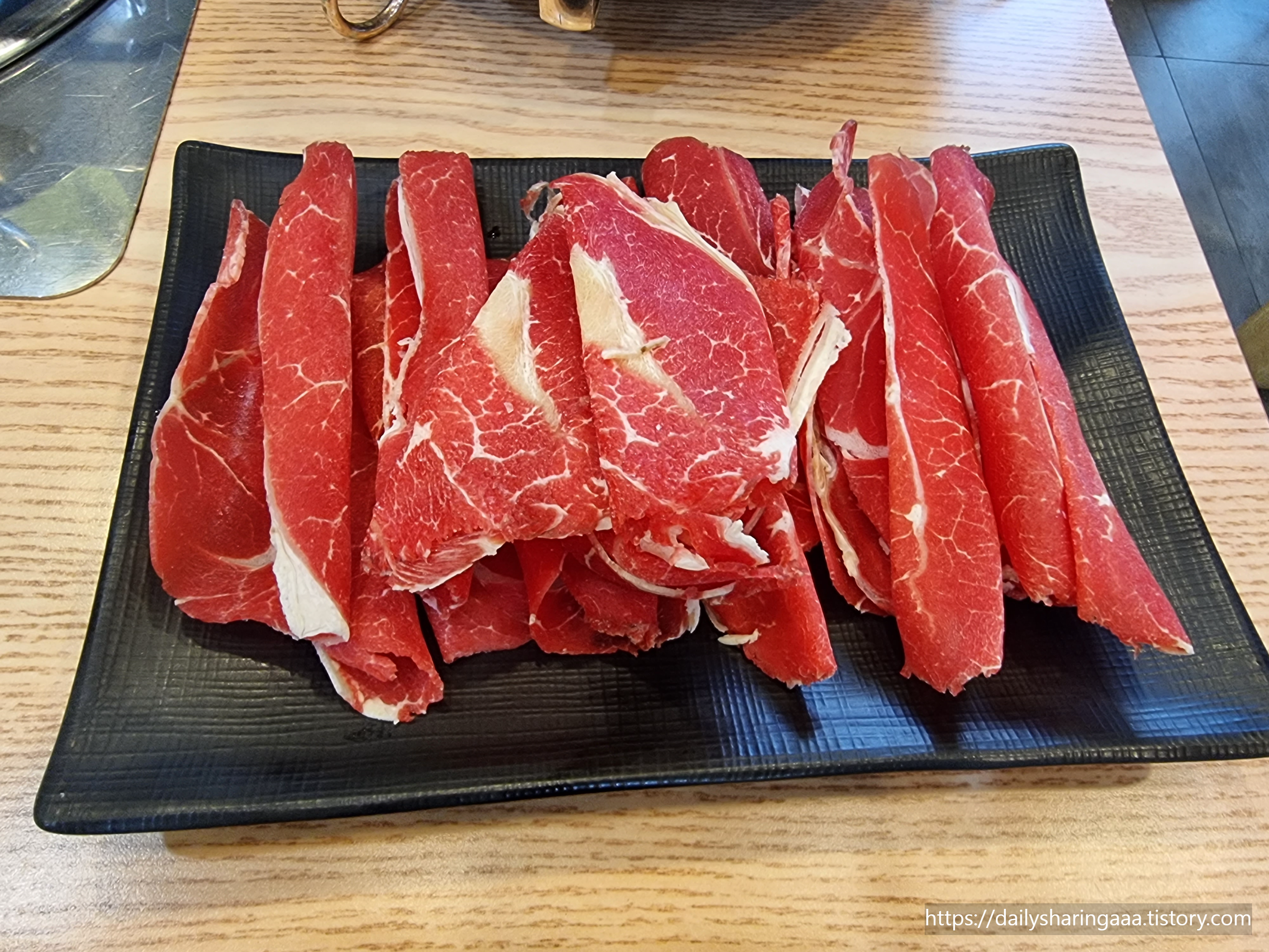 인천_청라_다담샤브칼국수_추가사리_소고기