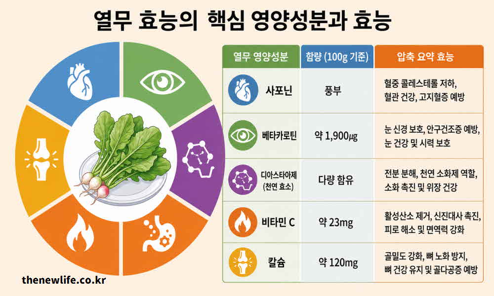 열무 효능 영양성분