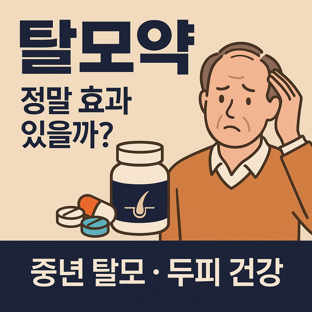 탈모약, 정말 효과 있을까? 중년 탈모를 위한 진짜 솔루션