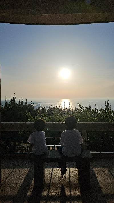 별도봉에서의 제주항 풍경