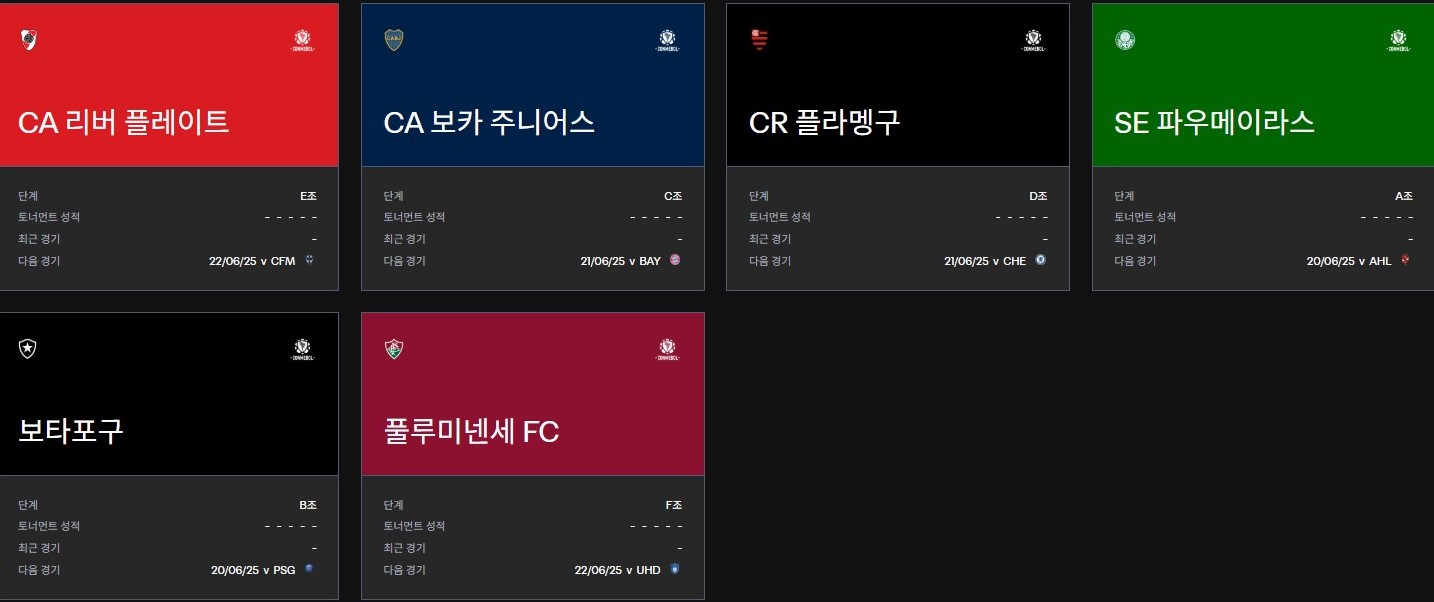 남미 축구팀