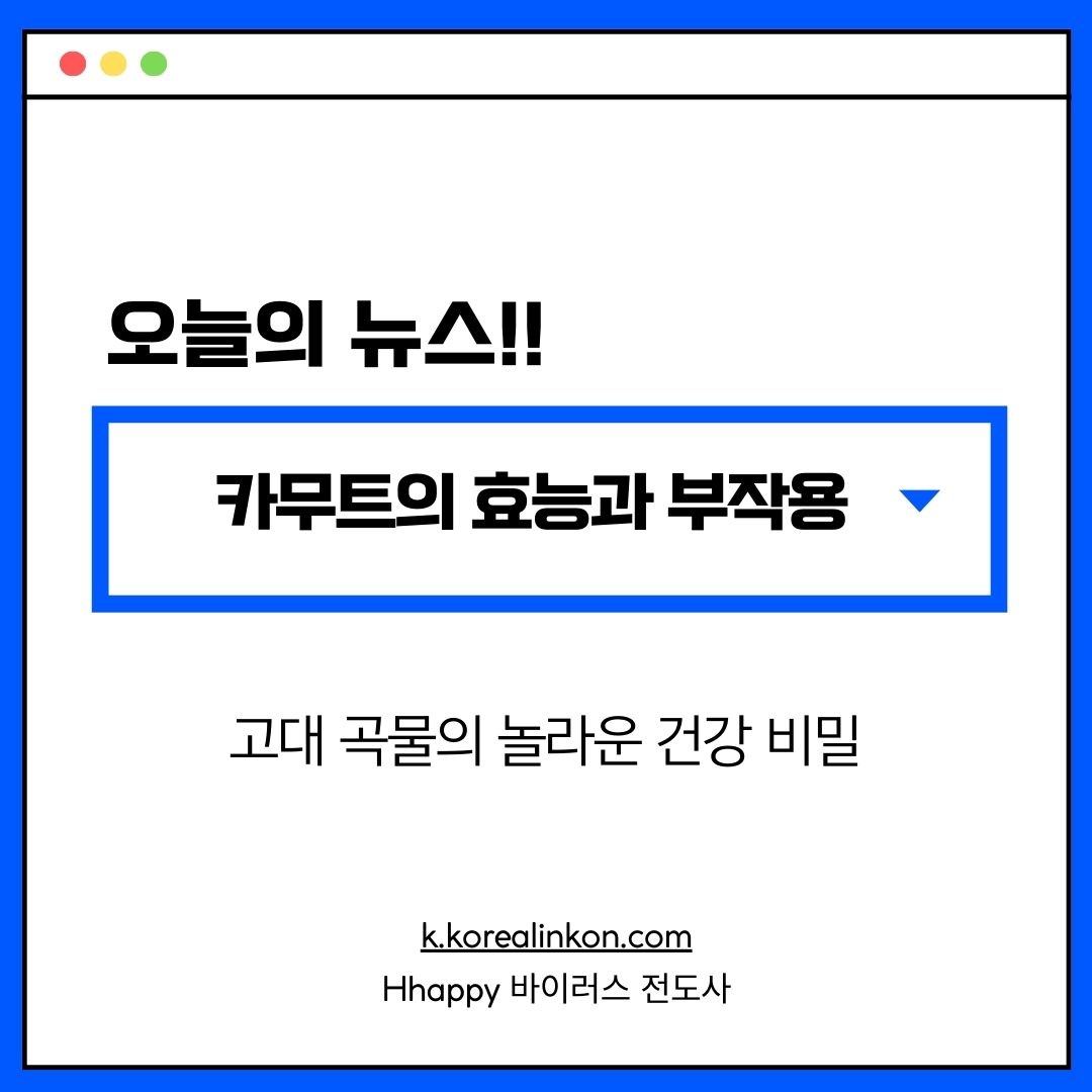 카무트의 효능과 부작용: 고대 곡물의 놀라운 건강 비밀