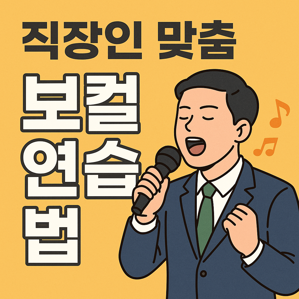 직장인 맞춤 보컬 연습법 사진