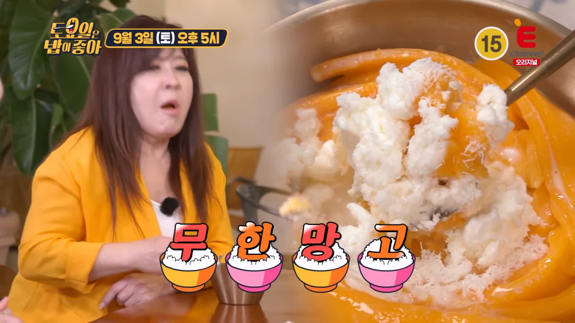 토요일은 밥이좋아 토밥 국내산 노란 꽃이 활짝 핀 생 망고빙수, 팥빙수, 애플망고 빙수 디저트 카페 경주 맛집 추천 토밥즈 방송정보