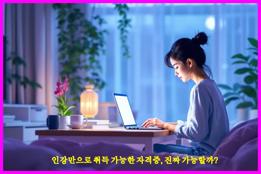 인강만으로 취득 가능한 자격증, 진짜 가능할까?