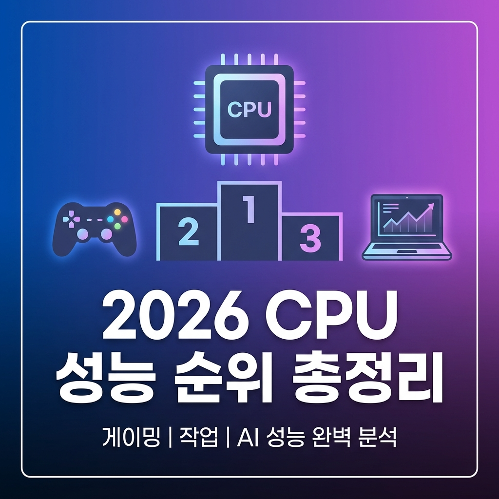 2026년 CPU 성능 순위