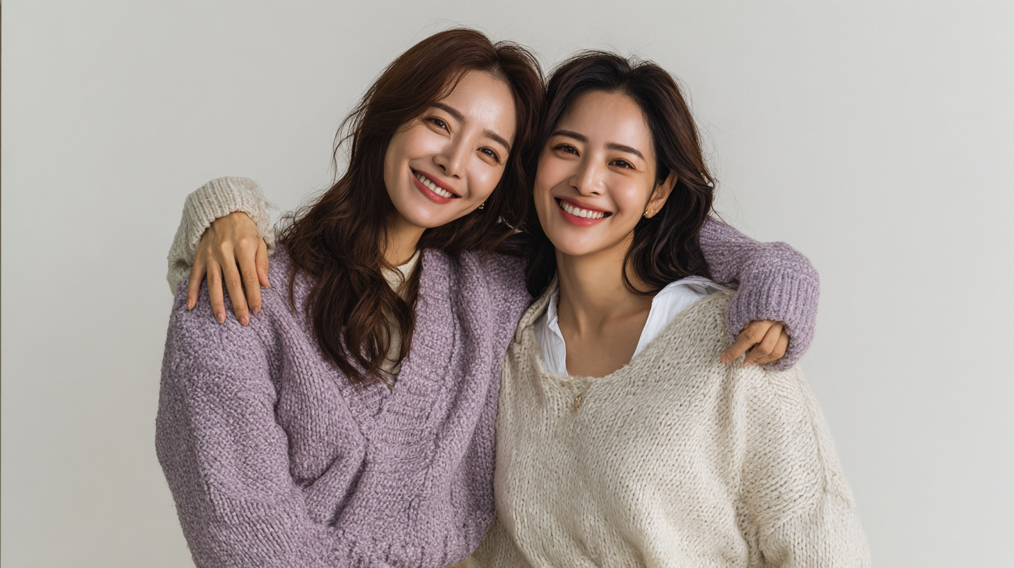 두사람의 친근한 투샷 이미지