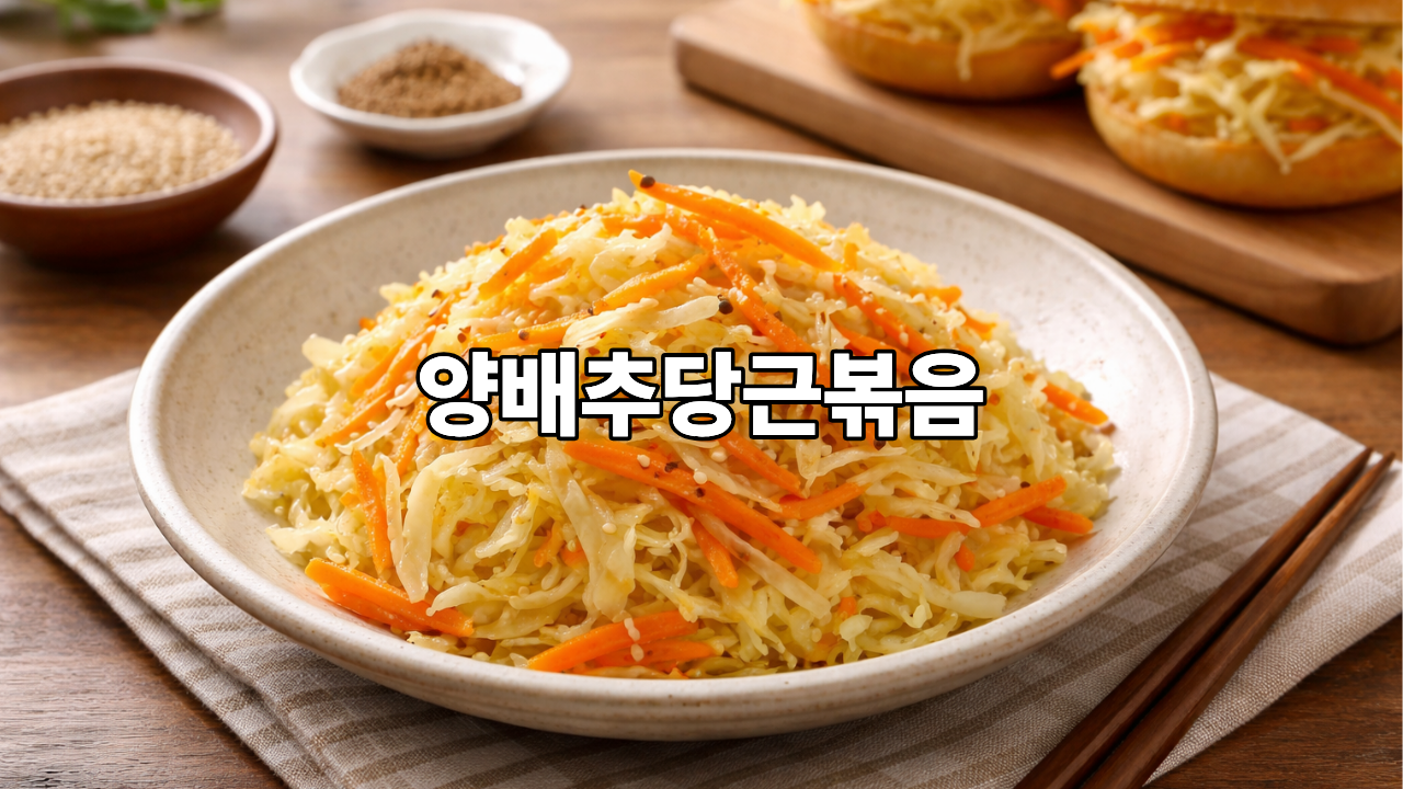 양배추당근볶음