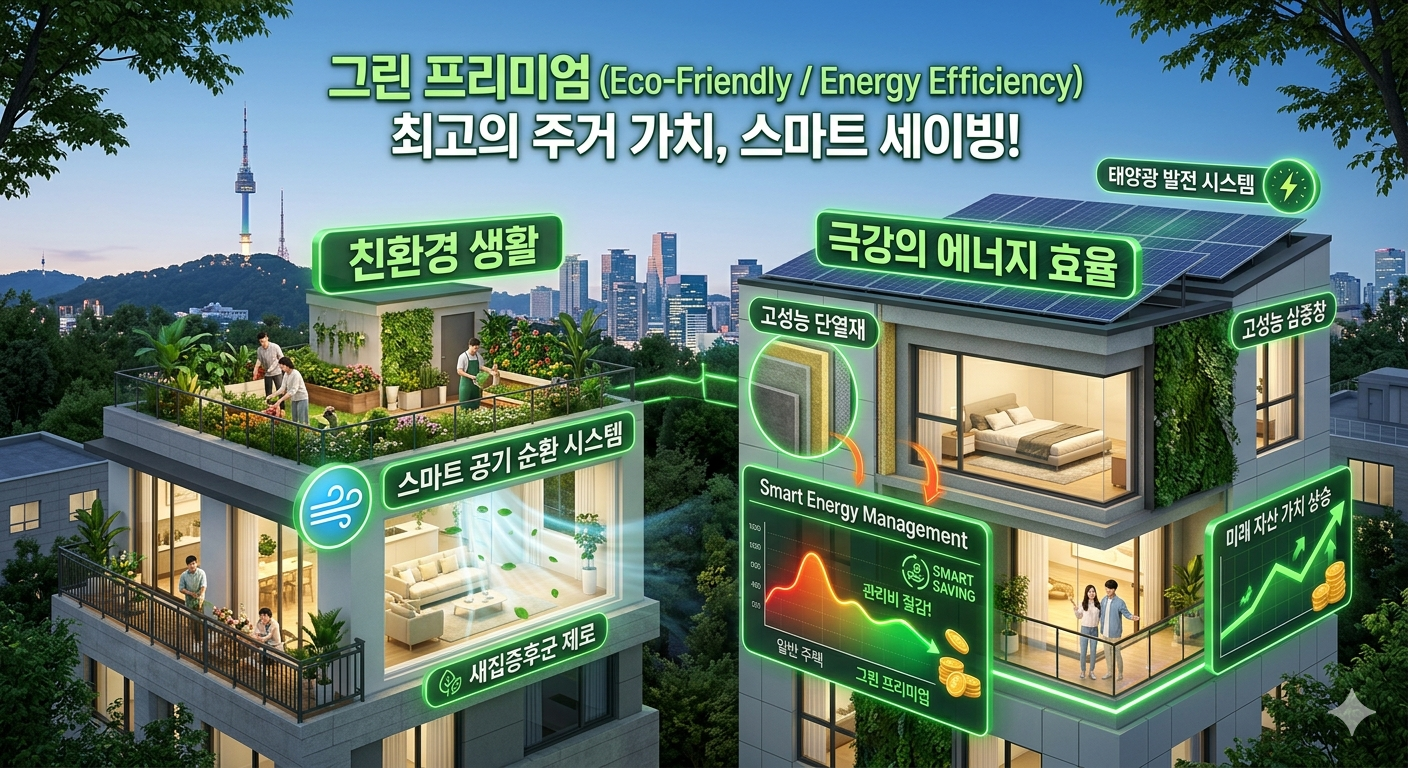 주거 만족도 최상! 그린 프리미엄!