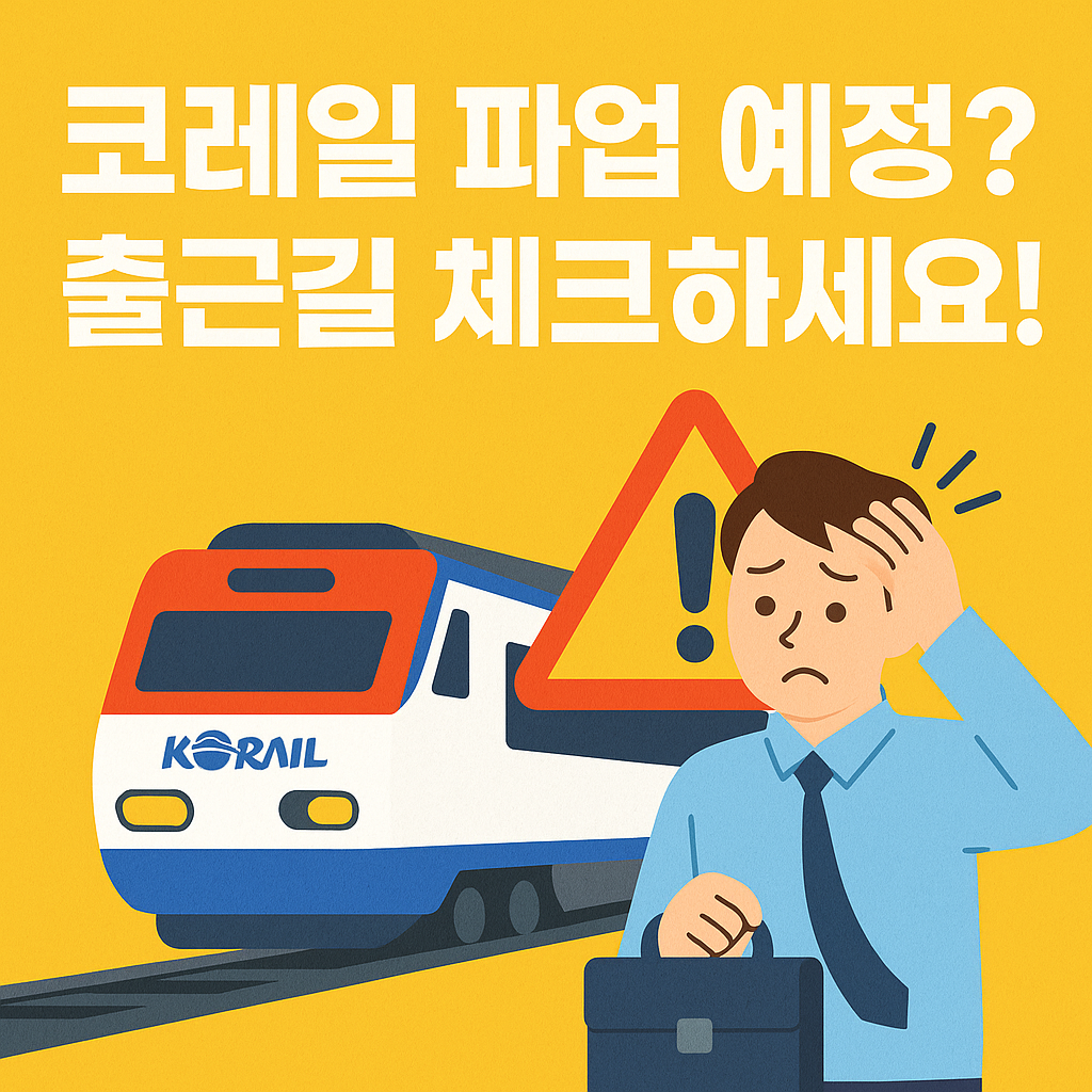 코레일 파업 일정과 노선