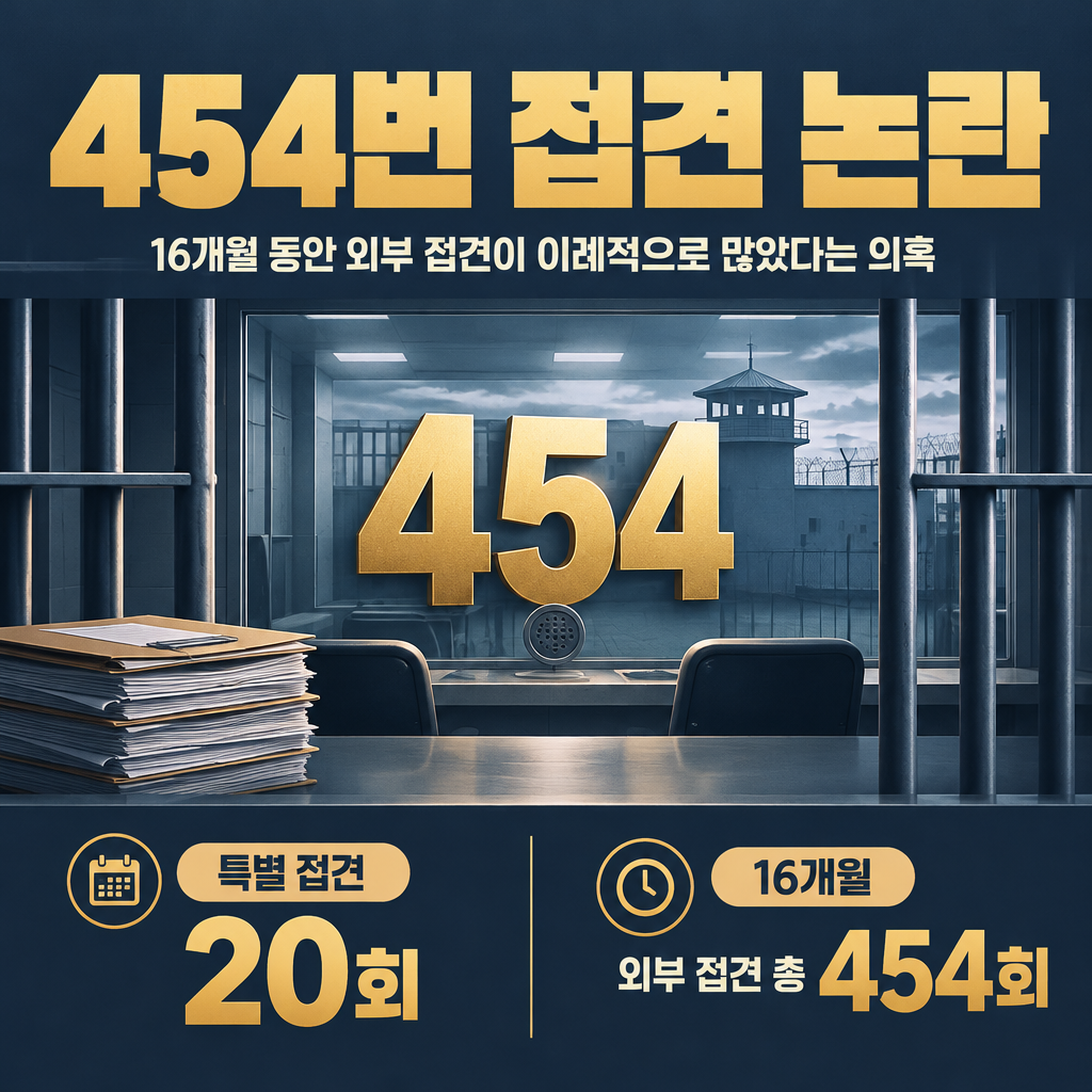 454번 접견 논란