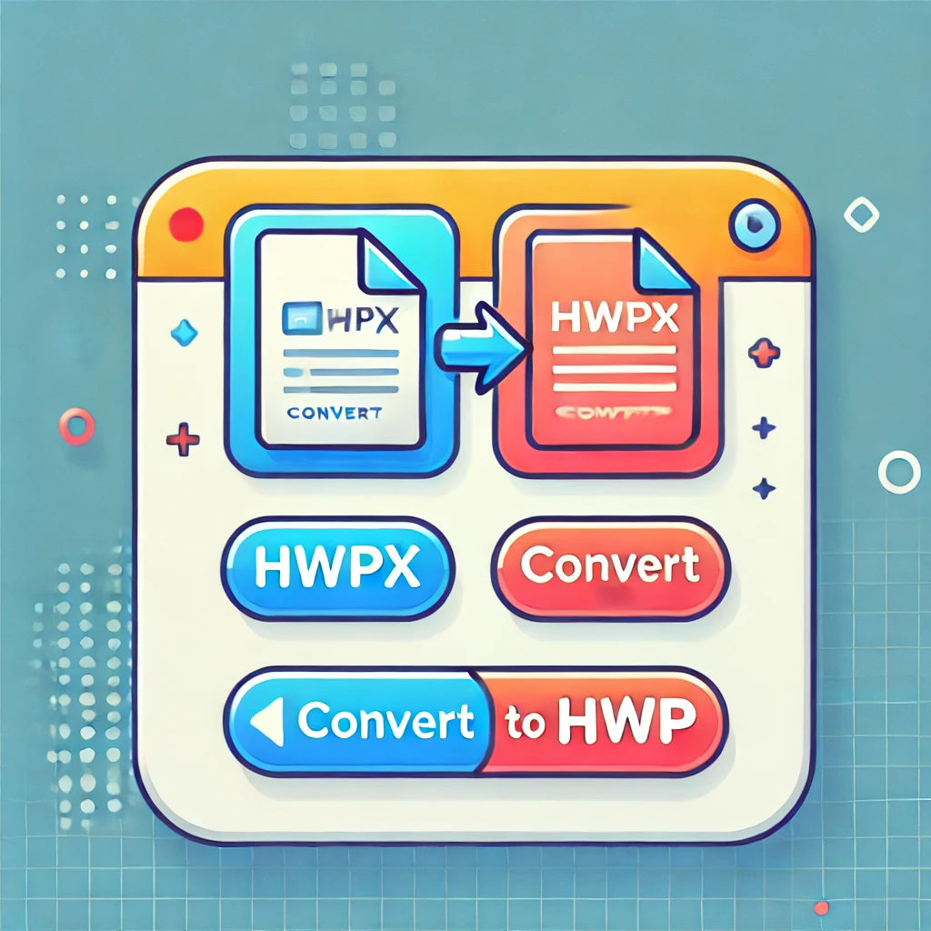 hwpx를 hwp로 변환