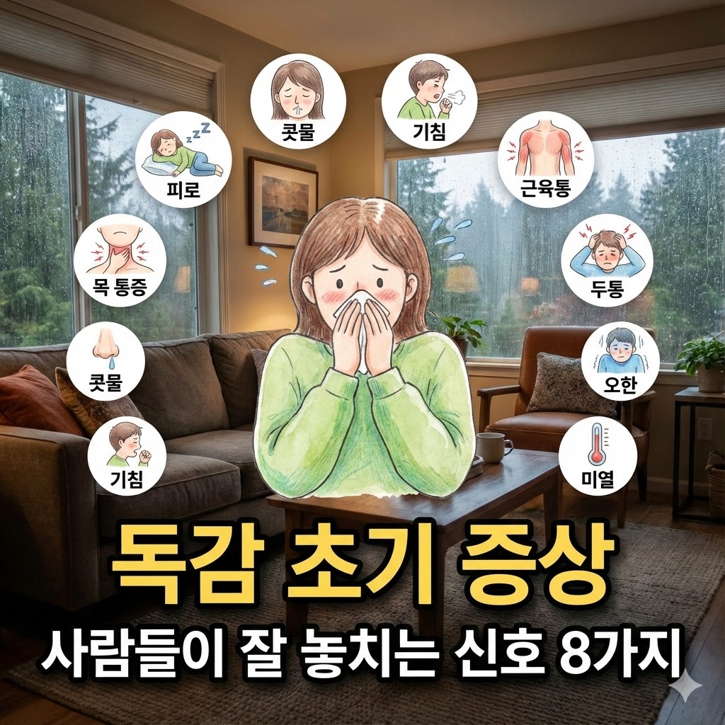 독감 초기 증상, 사람들이 잘 놓치는 신호 8가지