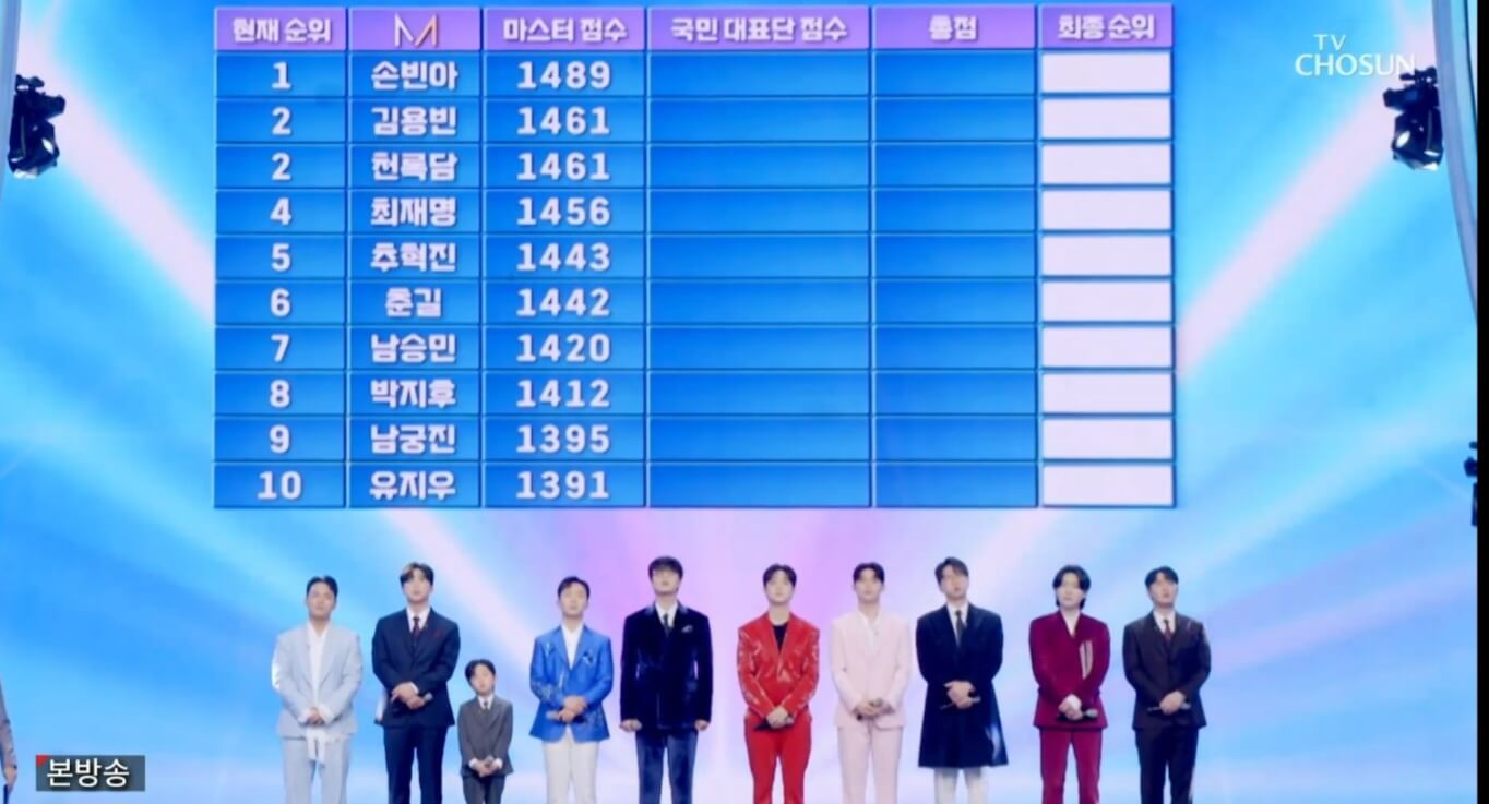 미스터트롯3! 11회 명장면 다시보기 준결승 2차 결과 합격자 TOP 7명