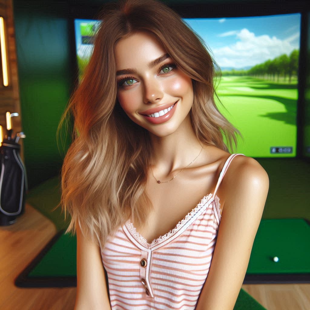 실내골프연습장 배경