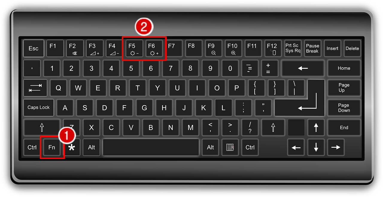 노트북 화면 밝기 조절