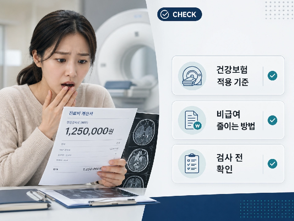 MRI&middot;CT 비용, 건강보험 적용 기준과 비급여 줄이는 방법 한 번에 보기