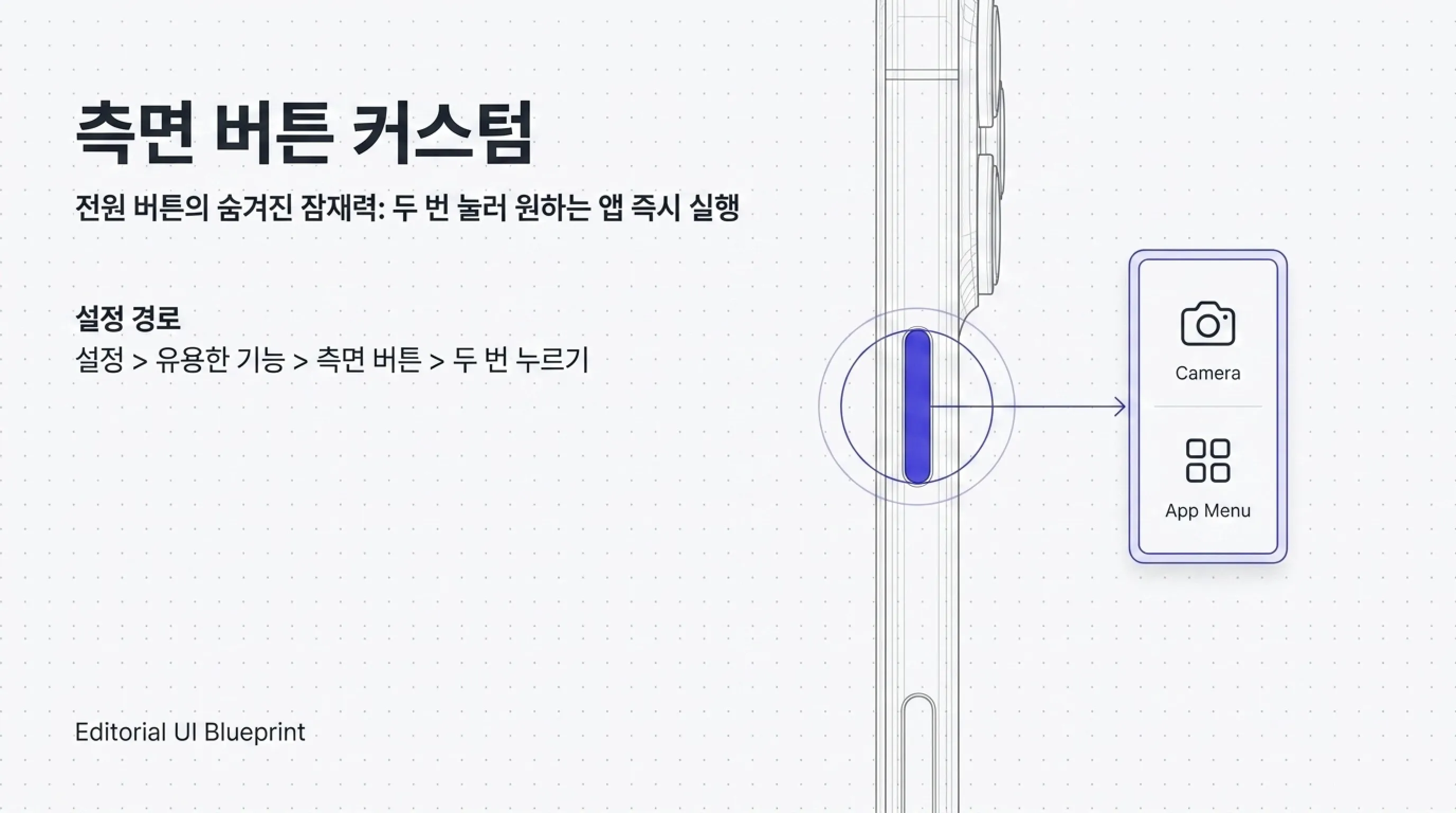 갤럭시 숨겨진 유용한 기능 설정 방법 측면 버튼