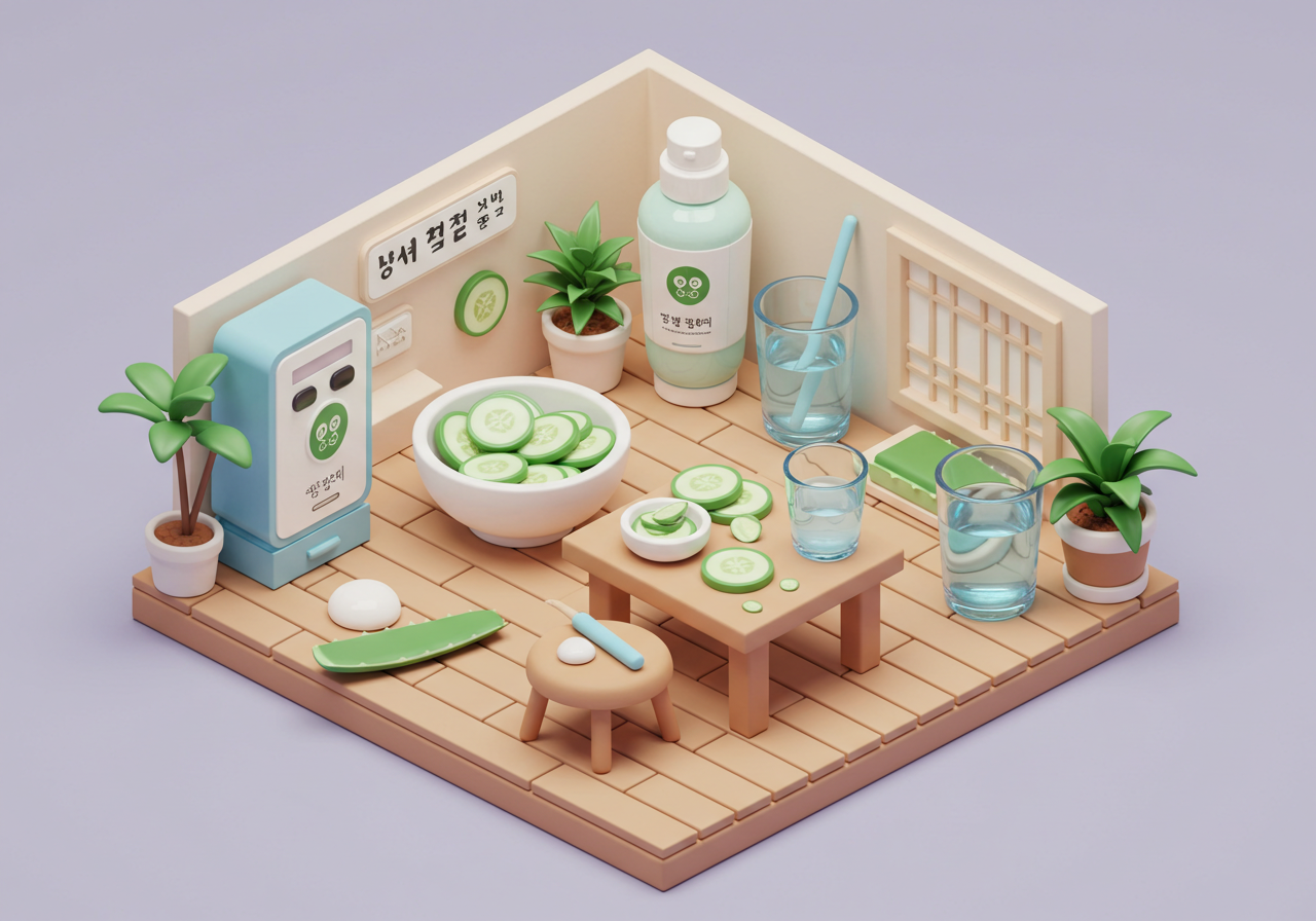 오이 효능 제대로 알고 오이팩으로 피부 진정과 수분 보충하기