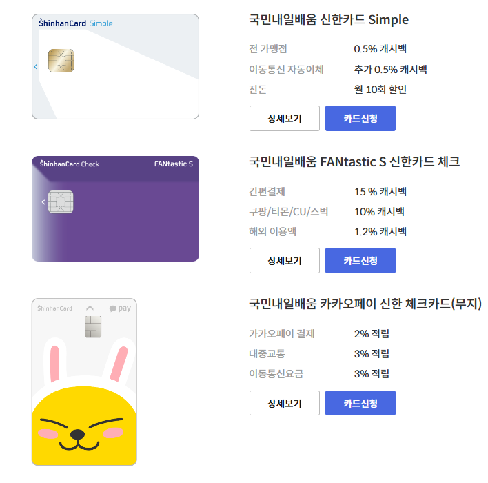 국민내일배움카드 신한카드