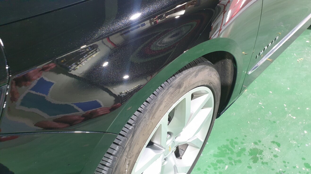 앞 휀다 판금도색 완료 인천 판금도색 - 앞 휀다 판금도색 완료