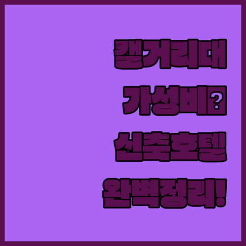 캐나다 캘거리 대학교 주변 가성비 숙..