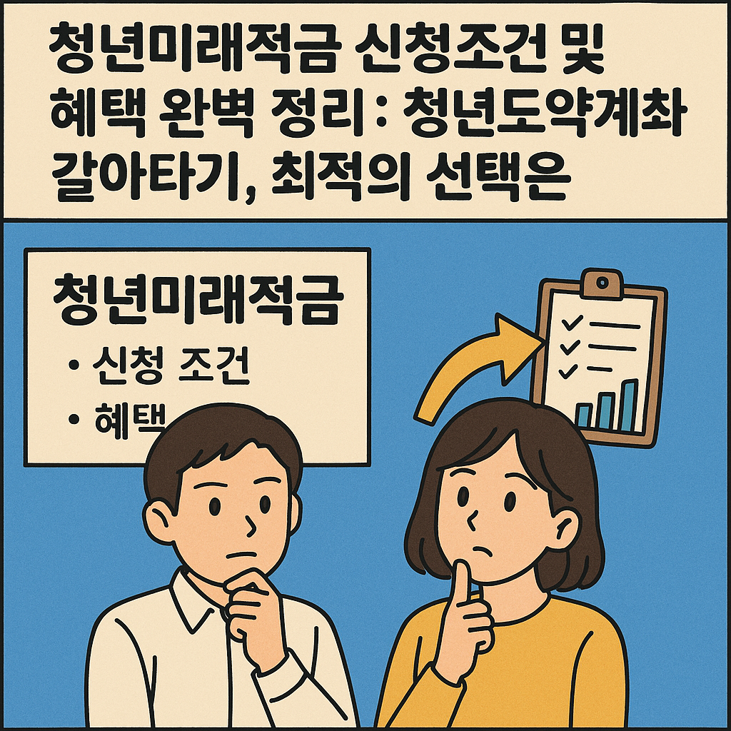 청년미래적금 신청 조건 및 혜택 완벽 정리: 청년도약계좌 갈아타기, 최적의 선택은?