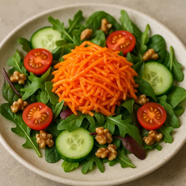 당근라페 먹는법 - 샐러드 토핑